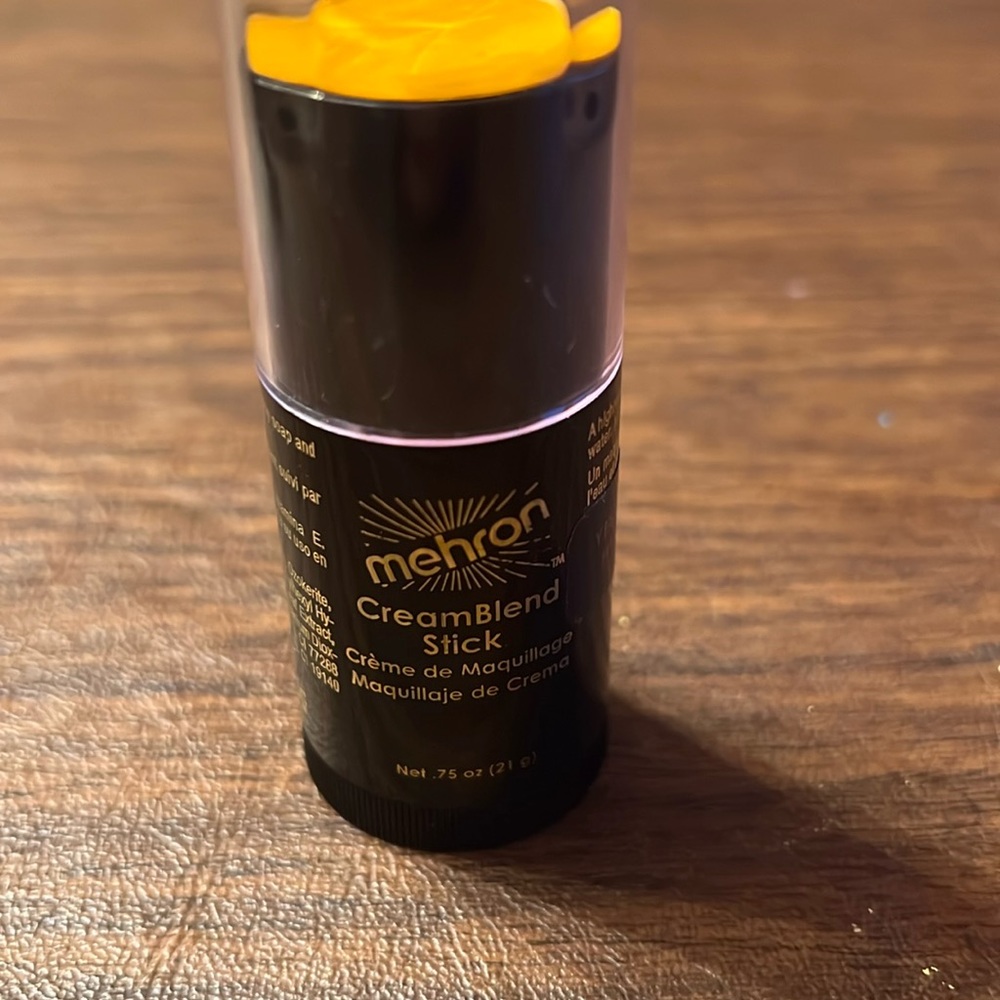 MEHRON CREAMBLEND STICK YELLOW PROFESSIONAL THEATER MAKEUP NEW